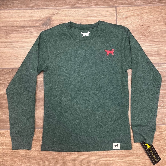 Jack Thomas Santa Dog Long Sleeve Tee - Picture 1 of 2